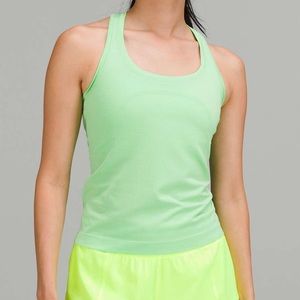 Lululemon Scream Green Light Swiftly Tech Tank Race Length